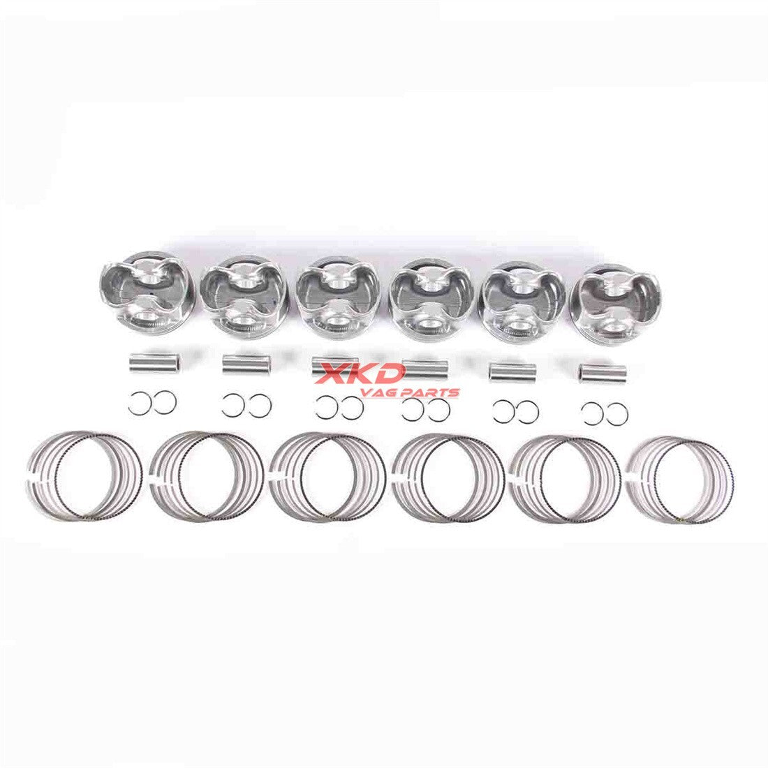 2.5L/3.0L Pistons Rings Kit Fit for Mercedes Benz C250 GLK300 M272 A2720304017