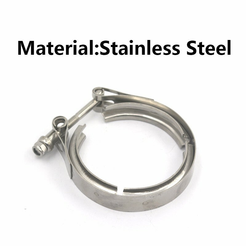 2.5-inch Stainless Steel V-Band Turbo Downpipe Exhaust V-Band Fixture Kit