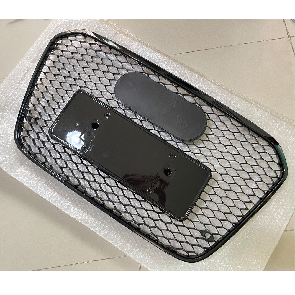 Front Bumper Grille Honeycomb Grill Fit for Audi A6C7 2012 2013 2014 2015 Black