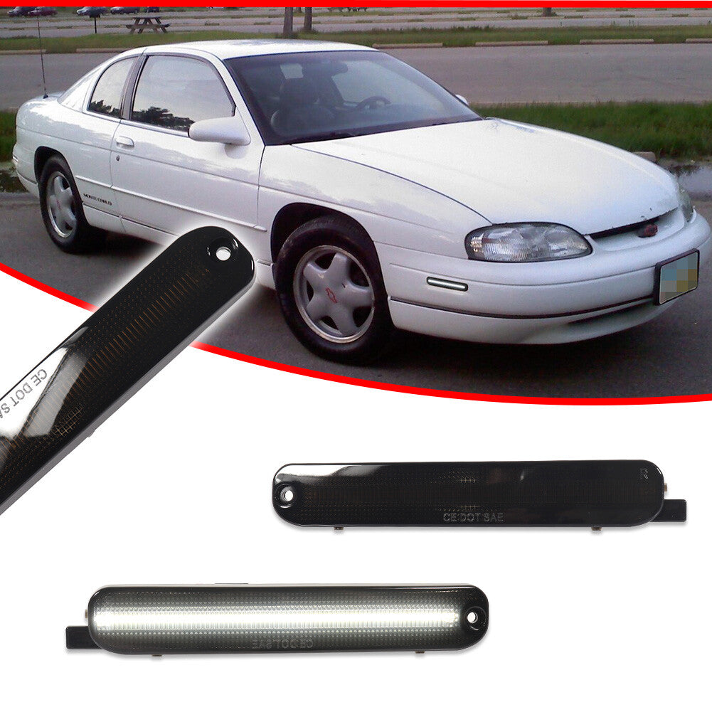 Smoke lens side marker white LED light for 95-01 for Chevrolet Lumina 95-99 Monte Carlo