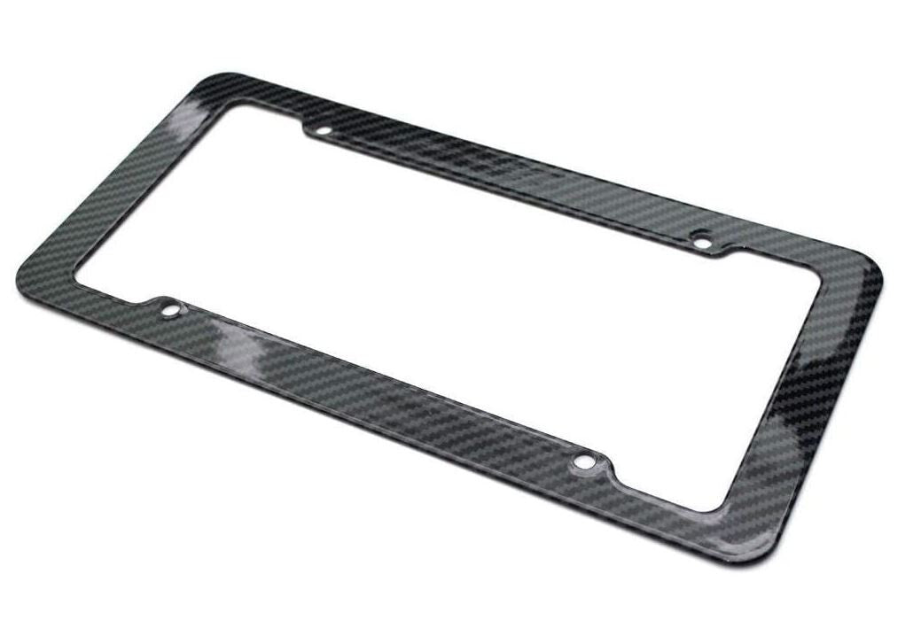 1 piece car license plate frame cover cap trunk black carbon suitable for Genesis