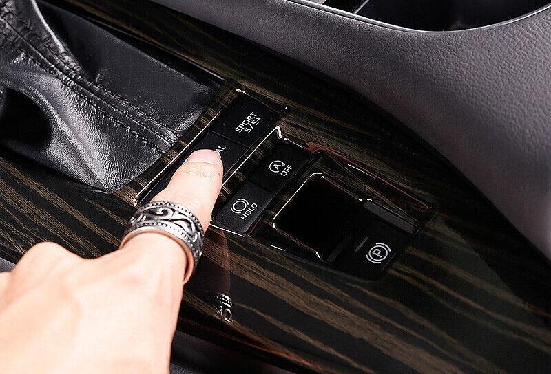 Black Wood Grain Console Gear Shift Frame Cover Trim for Toyota for Avalon 2019-2021