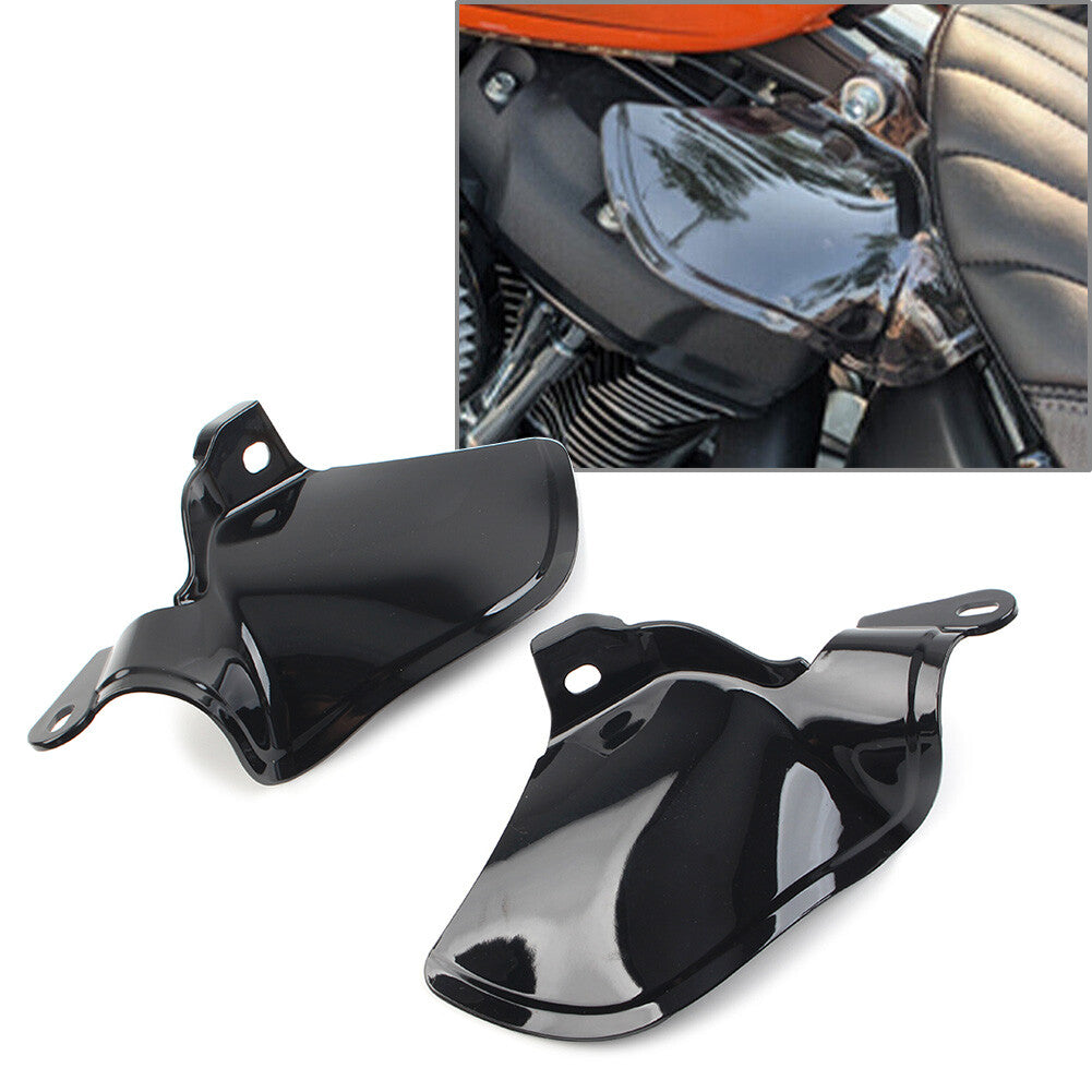 Reflektierendes Sattelschild Air Heat Deflector f¨¹r for Harley Softail 18-23 Schwarz
