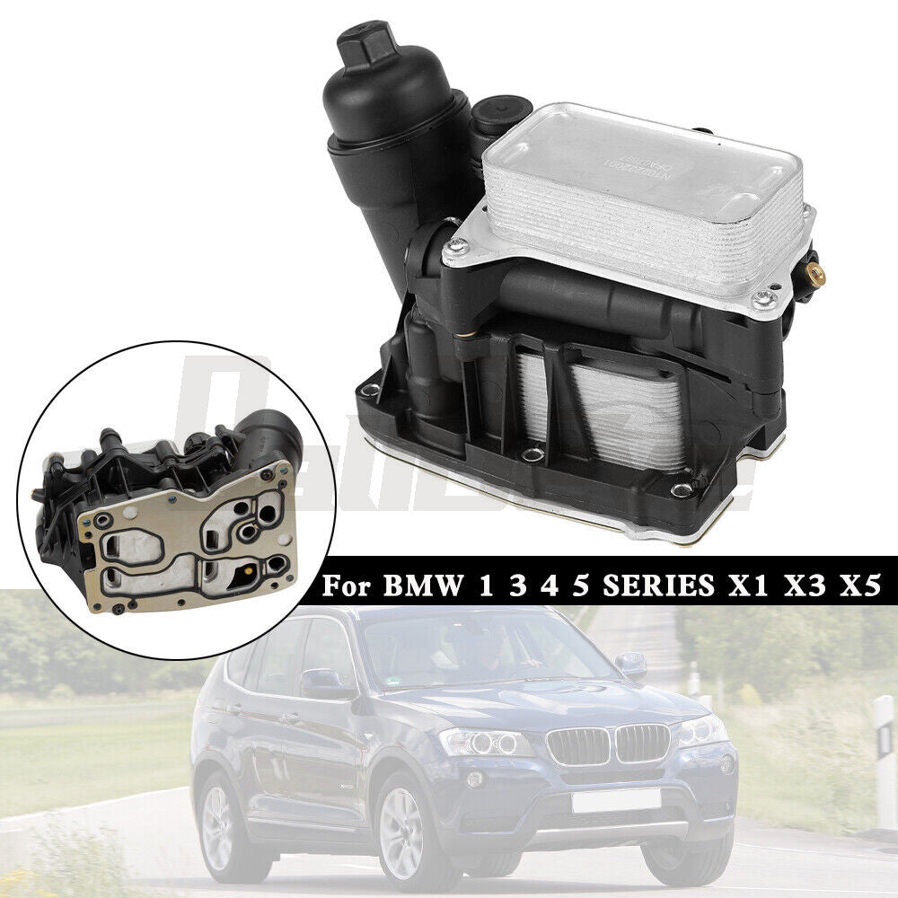 New oil cooler filter assembly for BMW 328d, 535d, X3, and X5 diesel engines 11428507697