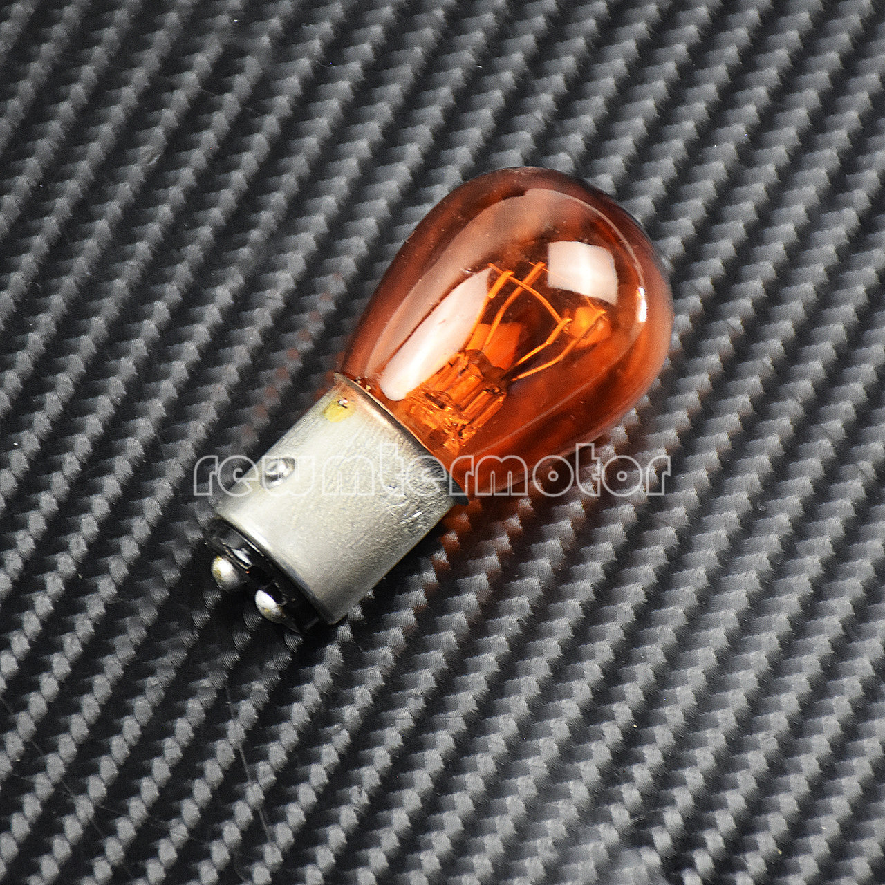 4x Turn Signals Light Red Lens Cover +Bulb Fit for Harley Dyna Softail Sportster
