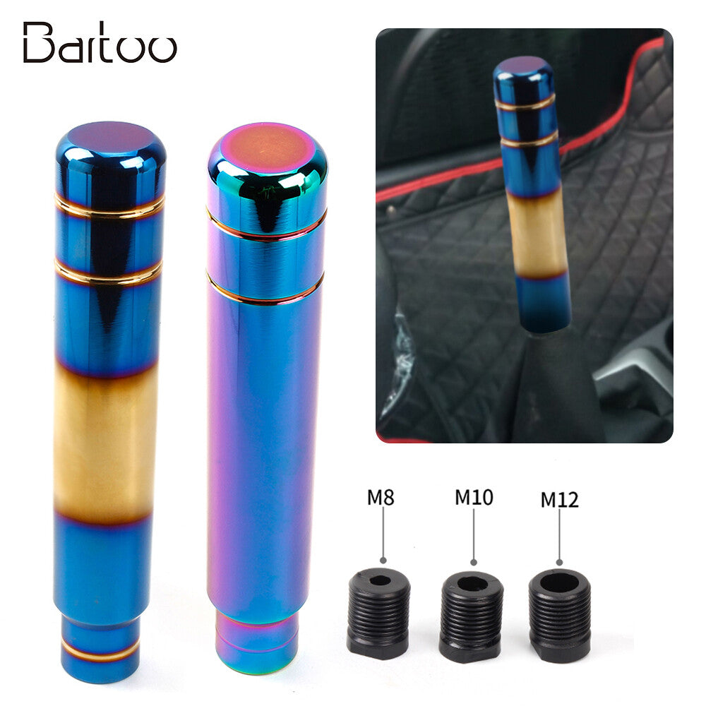 Automatic Gear Stick Shift Knob Shifter Universal 18cm JDM Aluminum Burnt Blue