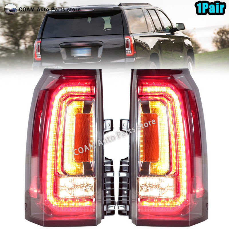 A pair of turn signal taillight assemblies for GMI for Yukon XL 2015-2020.