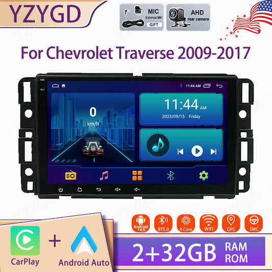 for Chevrolet Traverse 2009-2017 Carplay Car Stereo Radio Screen GPS Navi Wifi