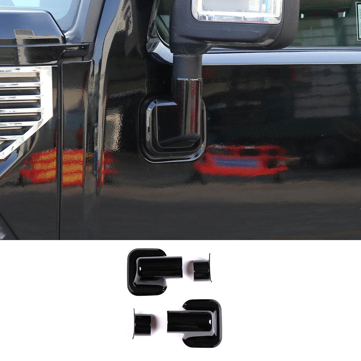 Red carbon fiber driver's for seat interior door panel decorative sticker for Corvette C7 14-19