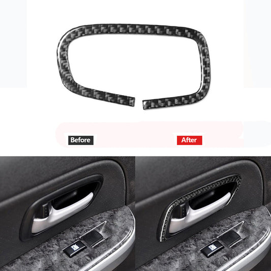 Carbon Fiber Passenger Door Handle Cover Trim for Suzuki Grand Vitara 2006-2013
