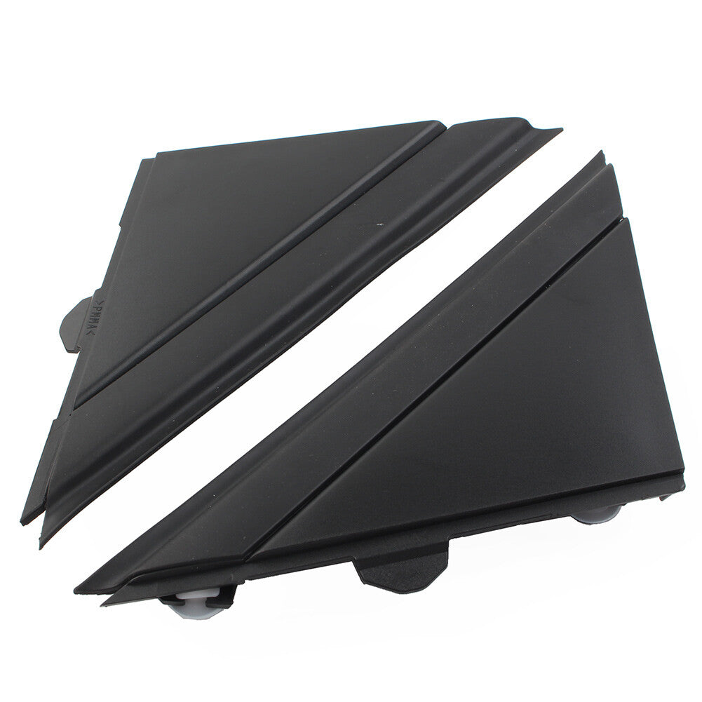 Pair Matte Black Door Mirror Flag Cover Molding for Fiat 500 2012-19 1SJ85KX7AA