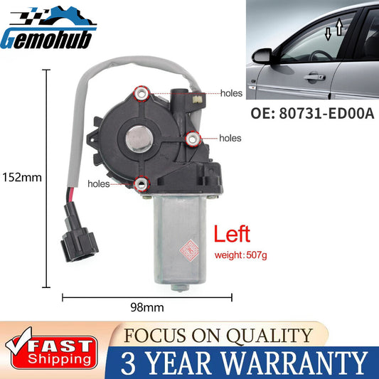 Rear Left Electric Window Lifter Regulator Motor For 2005-15 for Nissan LIVINA TIIDA