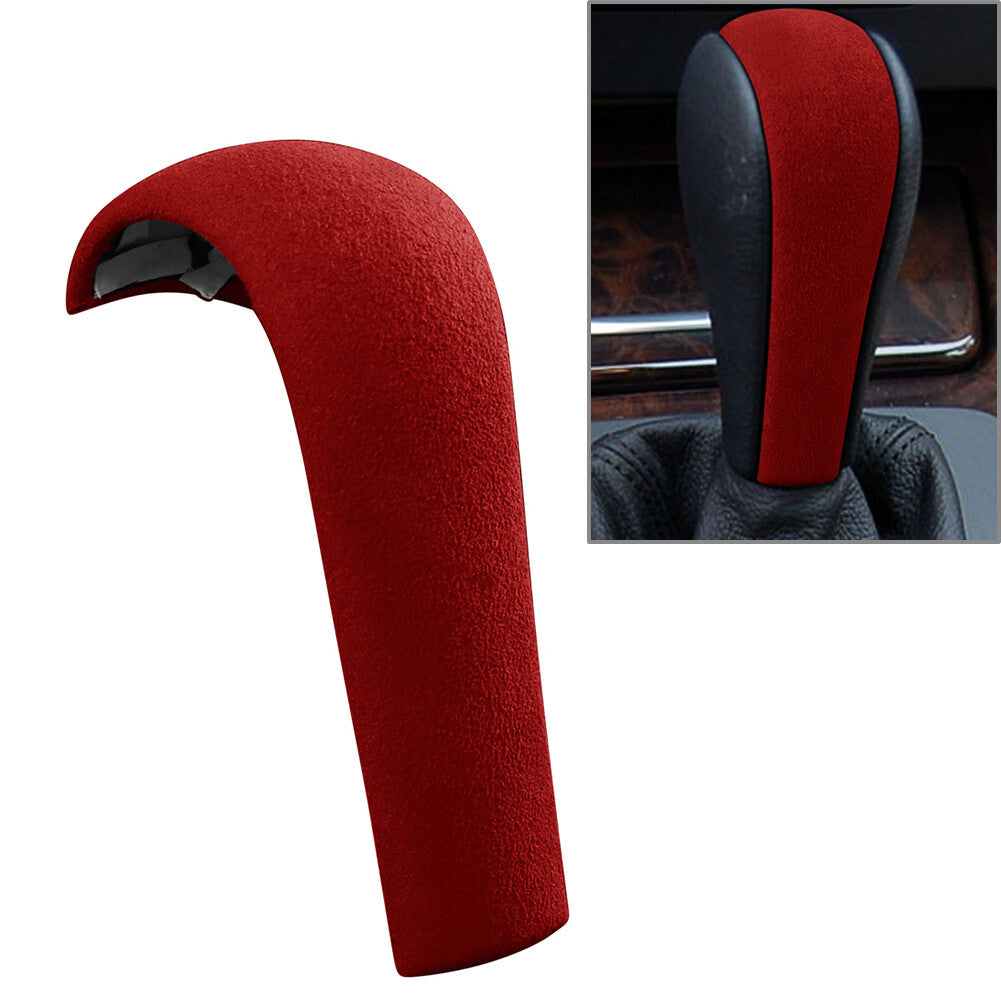 Gear Shift Knob Cover Trim Red for BMW 3 5 Series X3 X5 E60 E61 E90 E92 E93 E83