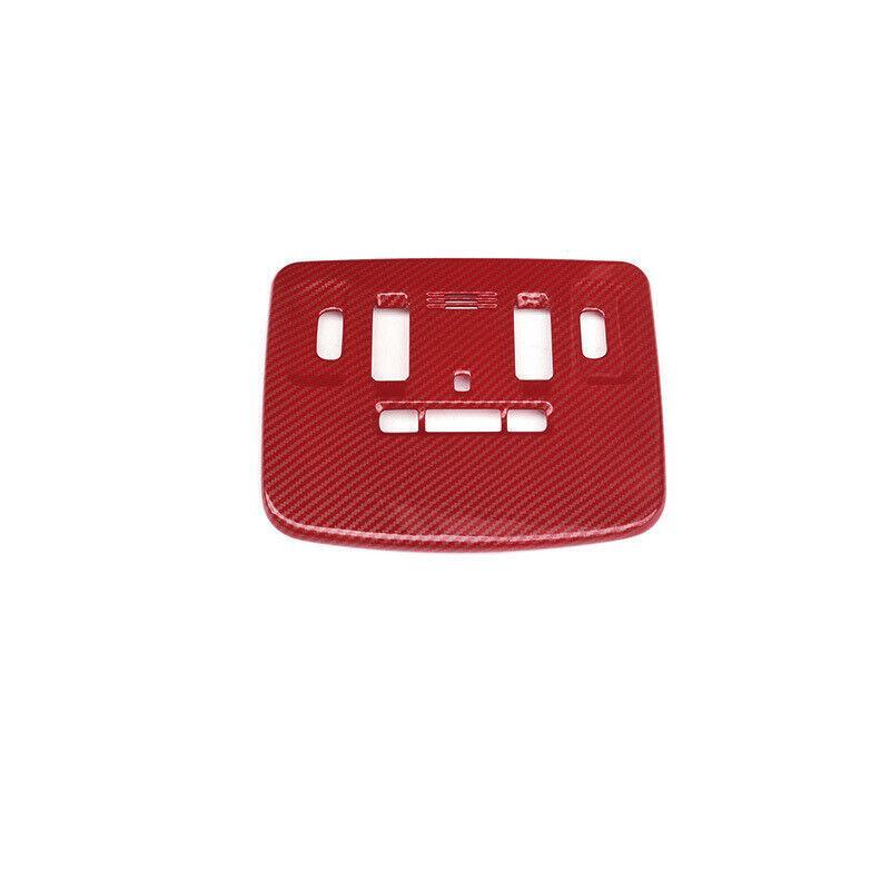 for Toyota for Camry 2018-2022 Red Carbon Fiber Front Reading Light Lamp Frame Trim