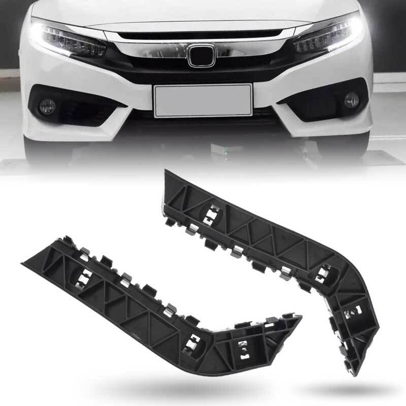 Bumper Retainer Bracket Set of 2 for Honda for Civic 2016-2018 Front LH and RH Cover