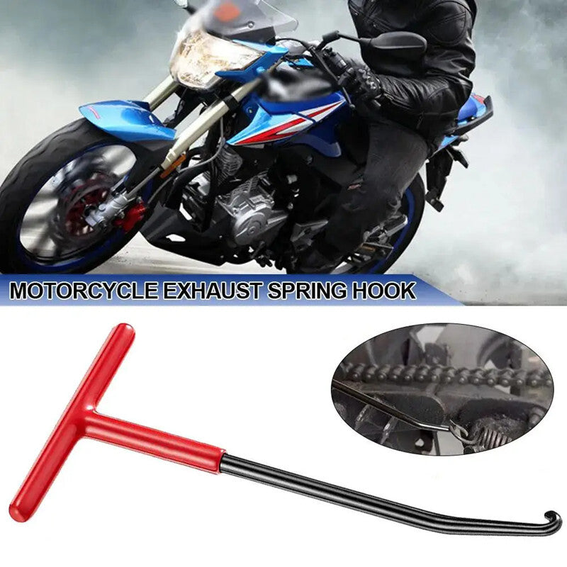 Motorbike Shaped Handle Exhaust Spring Disassembly Puller Tension Installer Hook