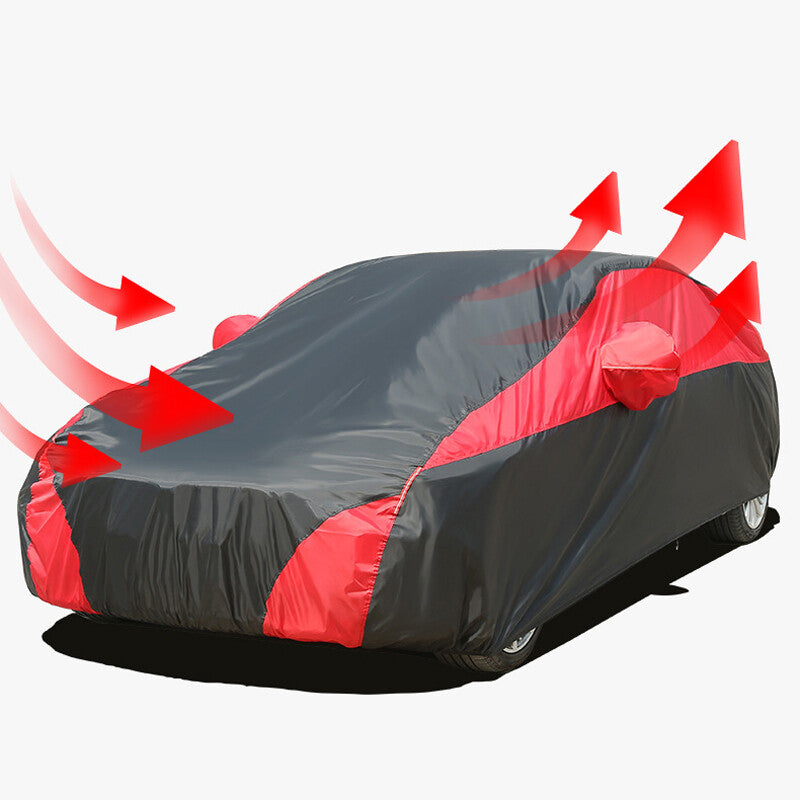 US stock full vehicle cover, heavy-duty waterproof, UV-protective, sun-protective, and snow-resistant.