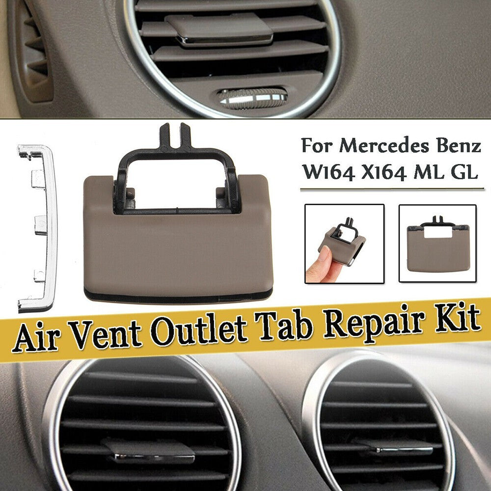 Front Air Vent Beige Outlet Tab Clip Repair Kit for Mercedes W164X164 ML GL