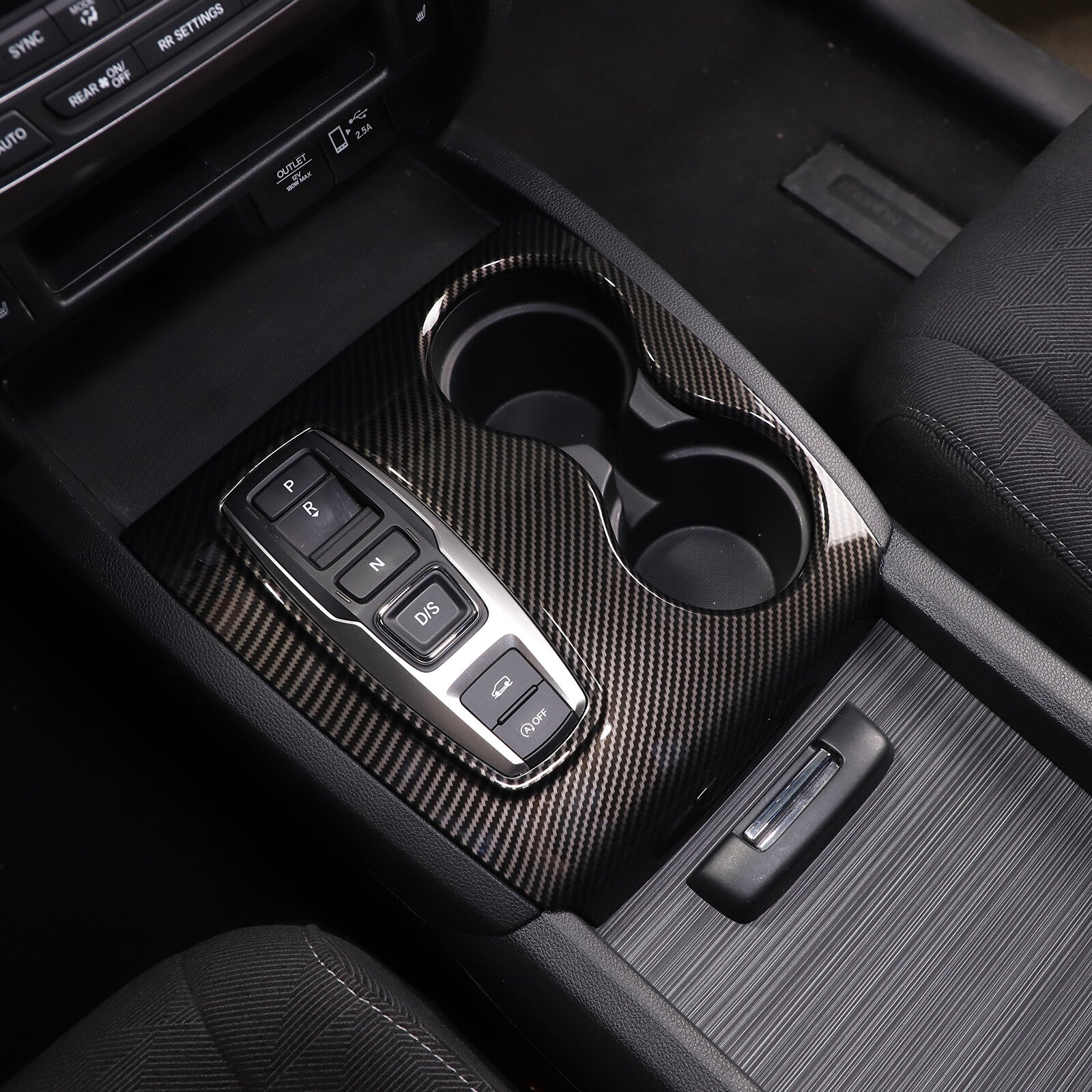 ABS carbon fiber for seat headrest cover modification decoration for Toyota Supra 2019-22