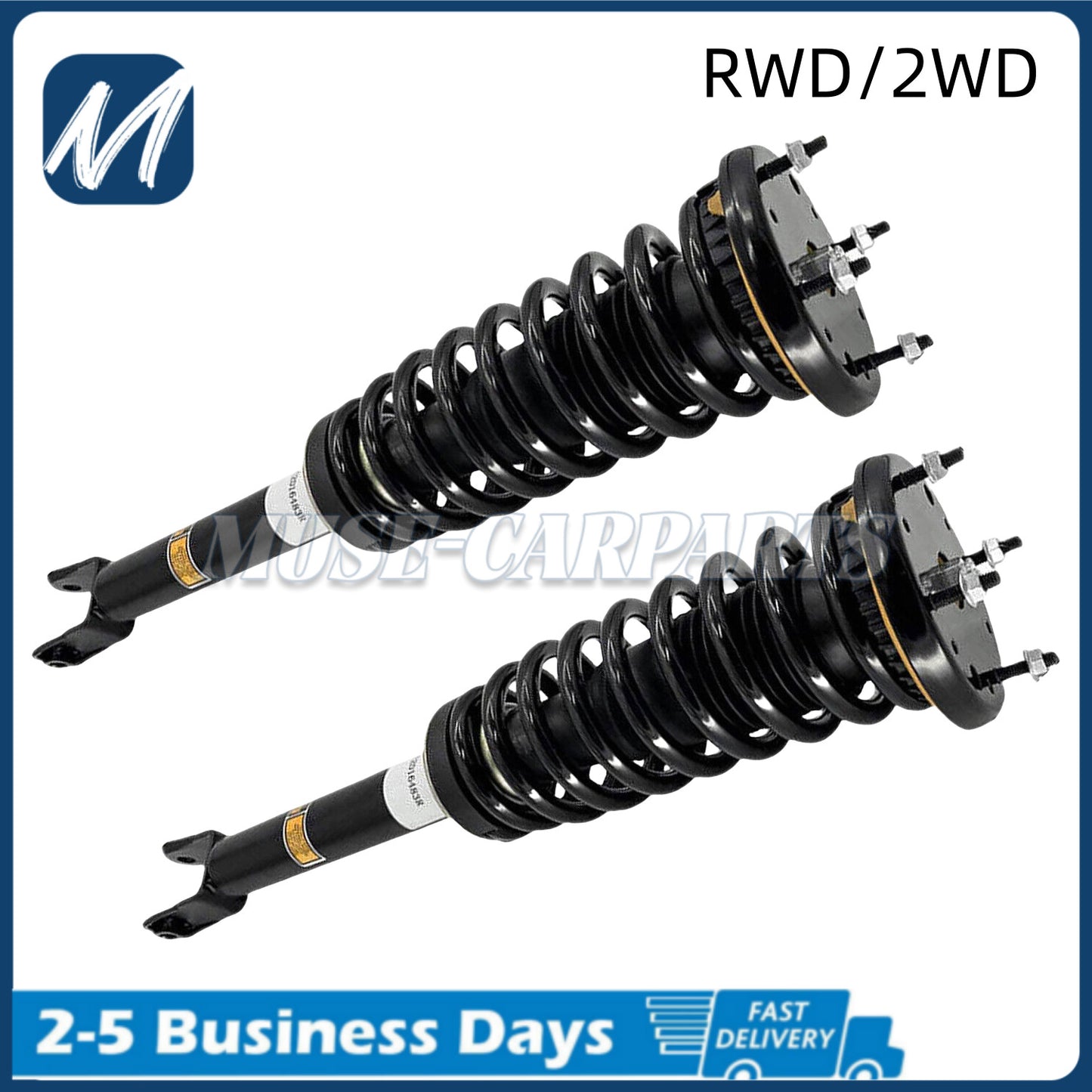 2-piece Assys Fit front shock absorber struts for Maserati Ghibli M157 S Q4 AWD 670030333