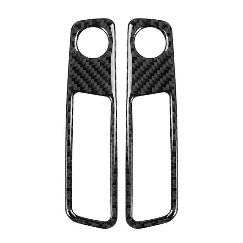 Carbon Fiber Console Volume Adjustment Panel Cover Trim for Audi A4 B9 2017-2020