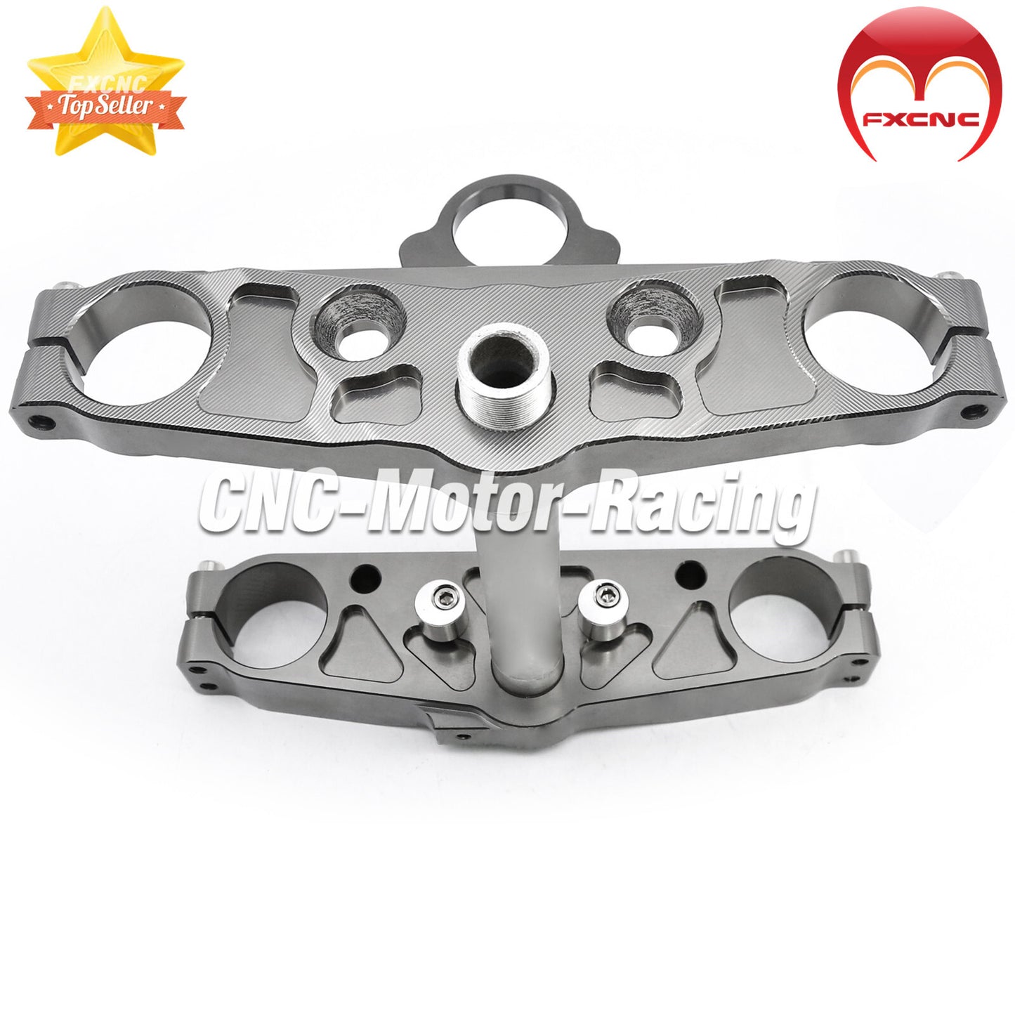 Motorcycle CNC three-bar clamp (upper and lower parts) suitable for Honda Grom MSX125 2013-2015