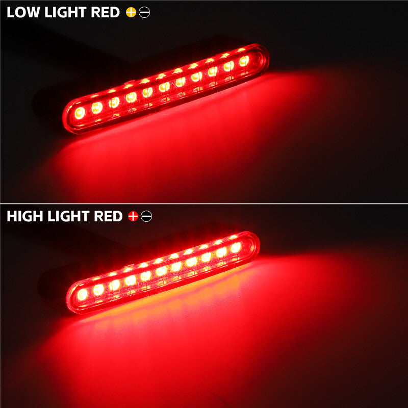 2X 12V 11LED for Mini Motorcycle Tail Light Bike Rear Running Stop Brake Bright Lamp