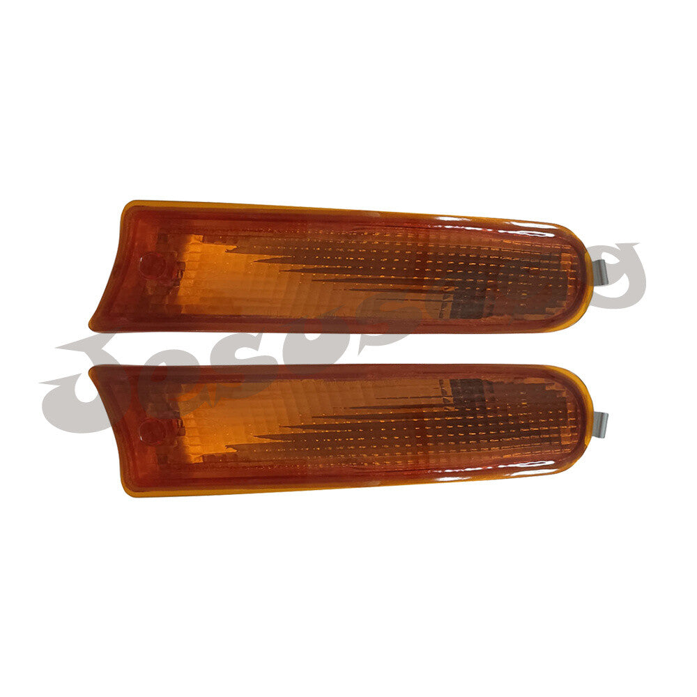2pcs Front Bumper Fog Light Lamps Housing LH+RH Yellow for 95-97 for Toyota RAV4