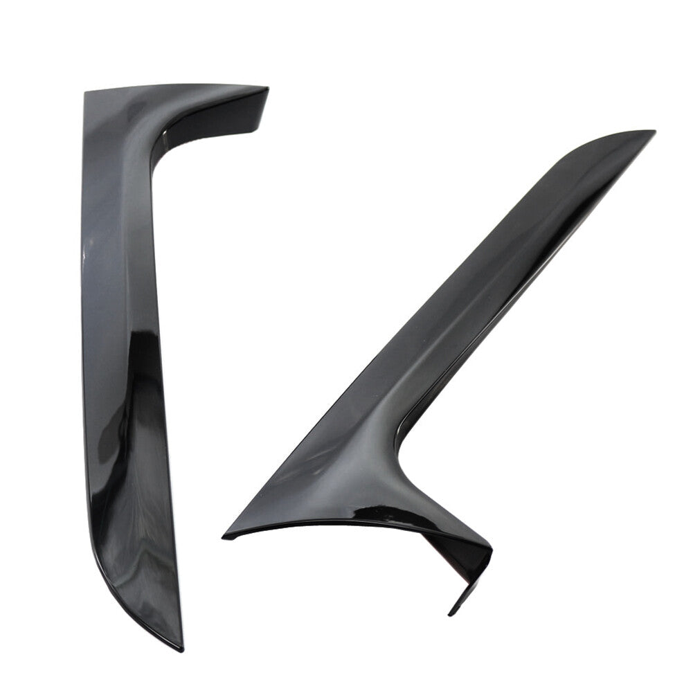 2X Rear Window Spoiler Canard Splitter For A6 C7 Allroad TDI Quattro 12-18 Black