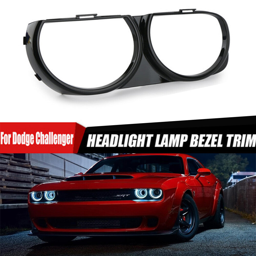 Applicable to 2015-2019 for Dodge for Challenger headlights, headlight bezel trim, left driver's side.