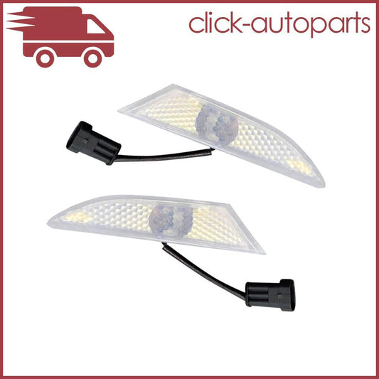 2X Front Clear Side Marker Indicator Lens Left+Right Fits For Gallardo 2004-2014