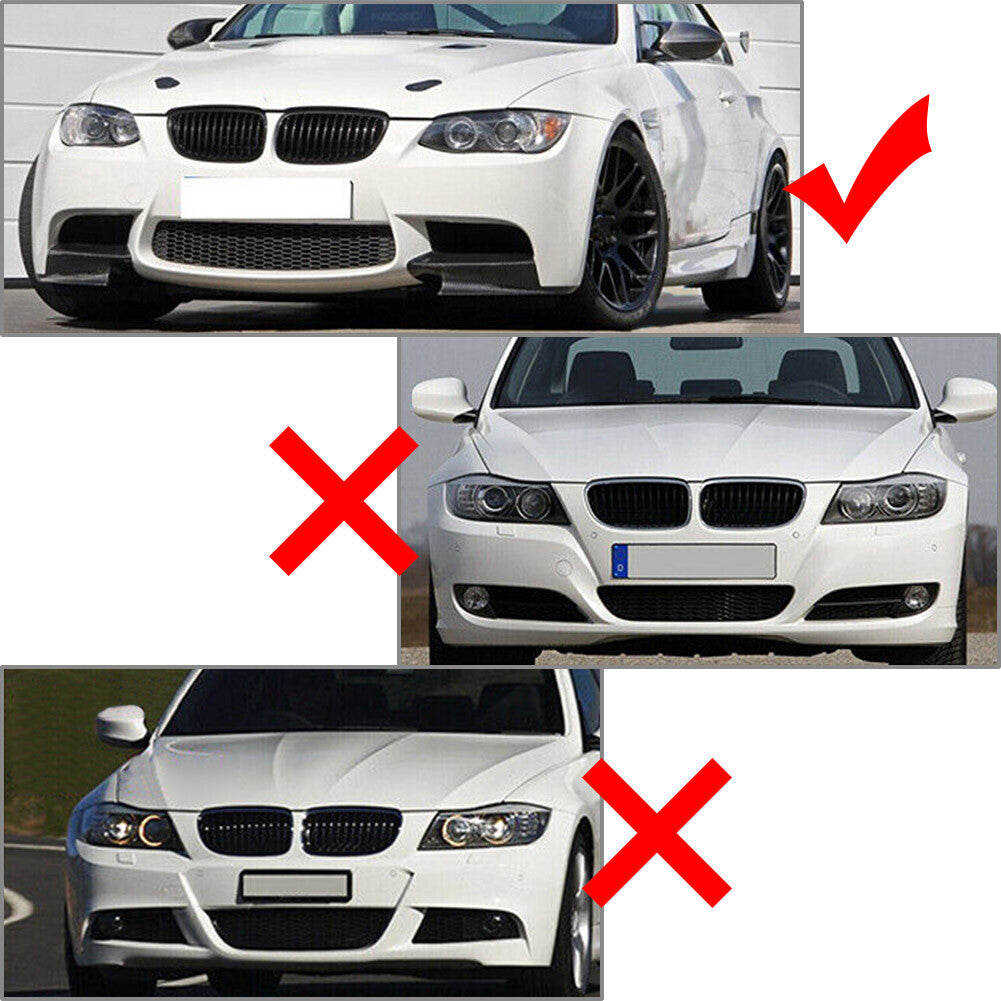 Front Lip Wrap Angle Spoiler for BMW 3 Series E90 E91 E92 E93 2006-2013 2007 09