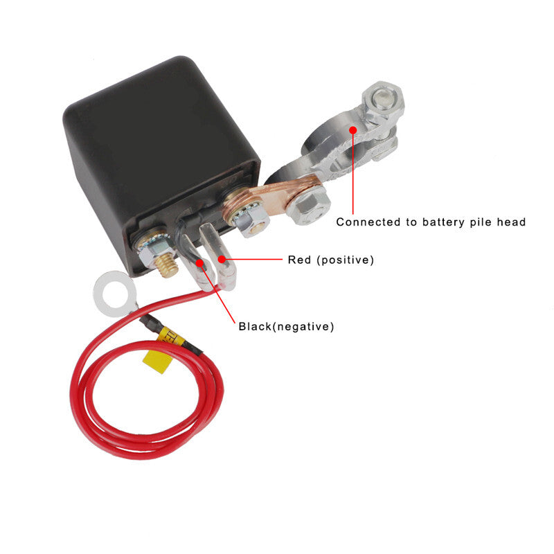 Universal Car Battery 200A 12V Wireless Remote Cut Off Isolator Master Switches