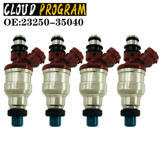 4x Fuel Injector 23250-35040 For 88-95 for Toyota 4Runner Pickup T100 22RE 2.4L