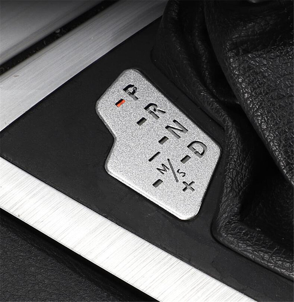 Fit for BMW X3 E83 2006-2010 Gear Introduction Display Button Cover Steel Silver