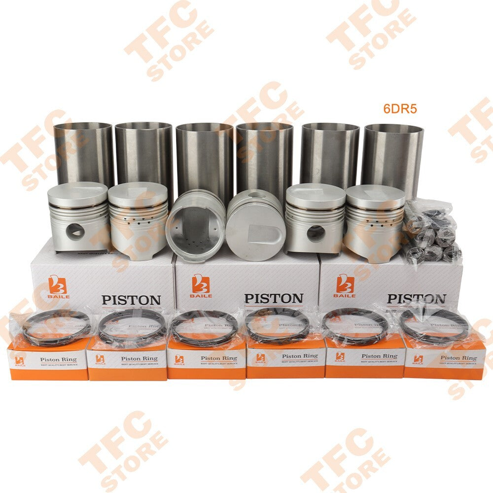 Engine Overhaul Rebuild Kit With Gasket Bearing Set for Mitsubishi 6DR5 Engine??