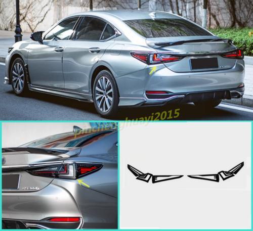 Suitable for Lexus for ES 250 300h 350 2019 - 23 Black Rear Fog Light and Taillight Cover Trim (4 Pieces)