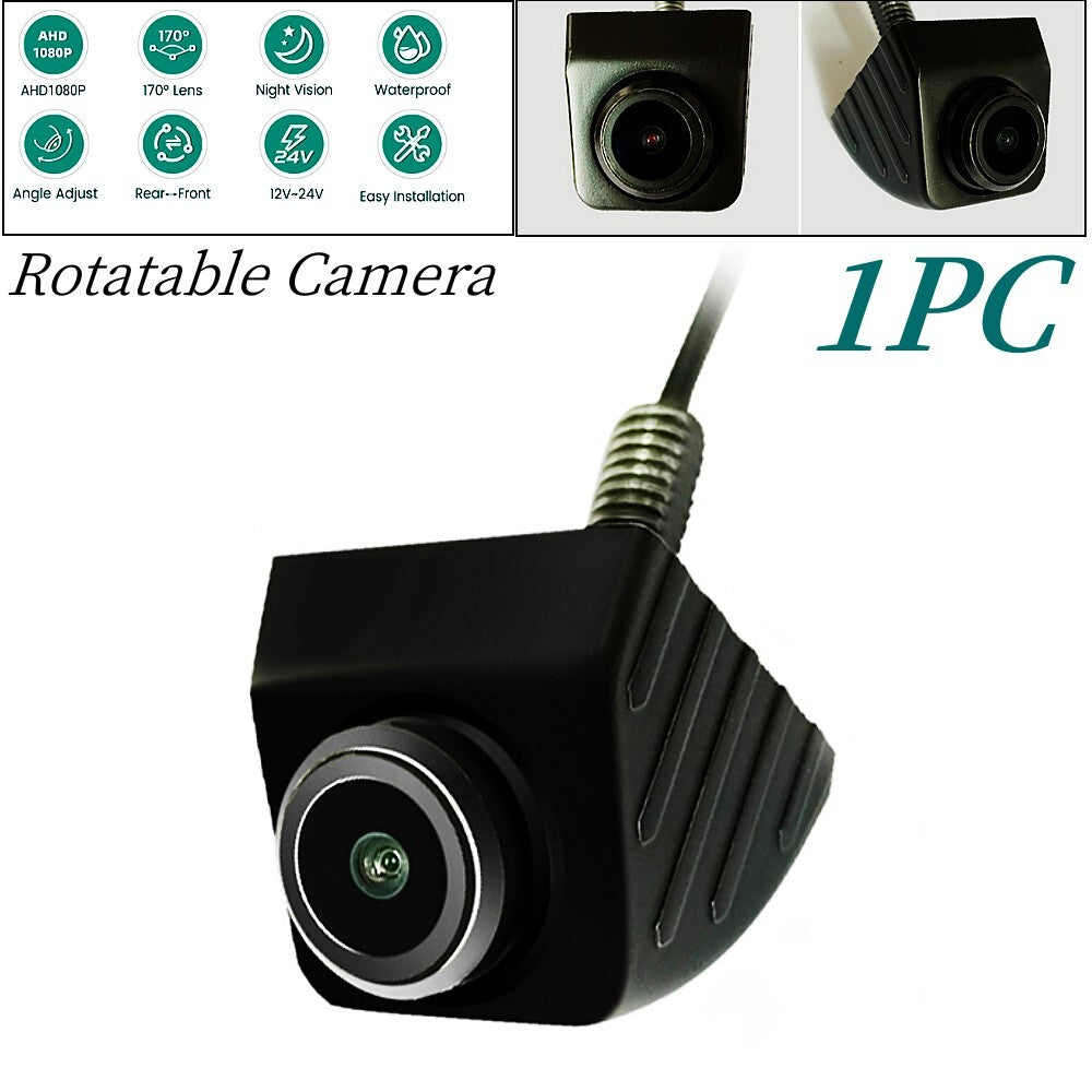 12V-24V Car SUV Rearview Reverse Parking AHD Rotating Waterproof Camera