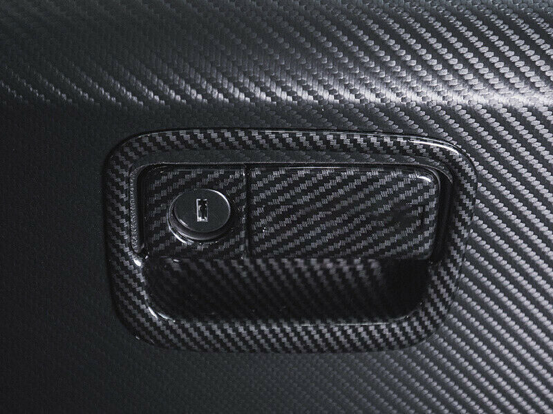 for Co -Pilot Storage Box Handle Sticker Trim 3 for Honda CRV 2017-2022 Carbon Fiber