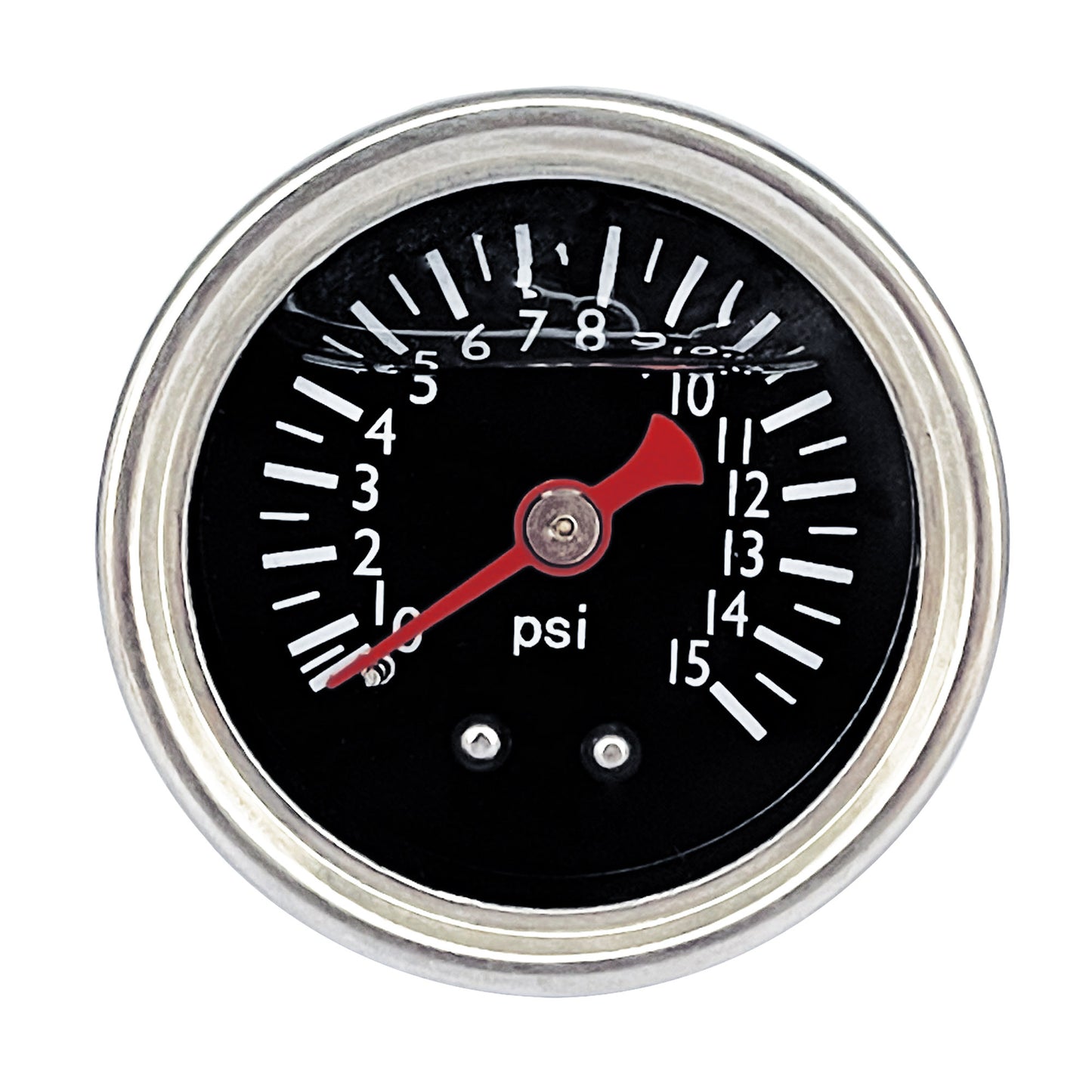 Liquid 0-15psi Fuel Pressure Gauge Regulator Gauge 1/8 NPT W/4AN Adapter
