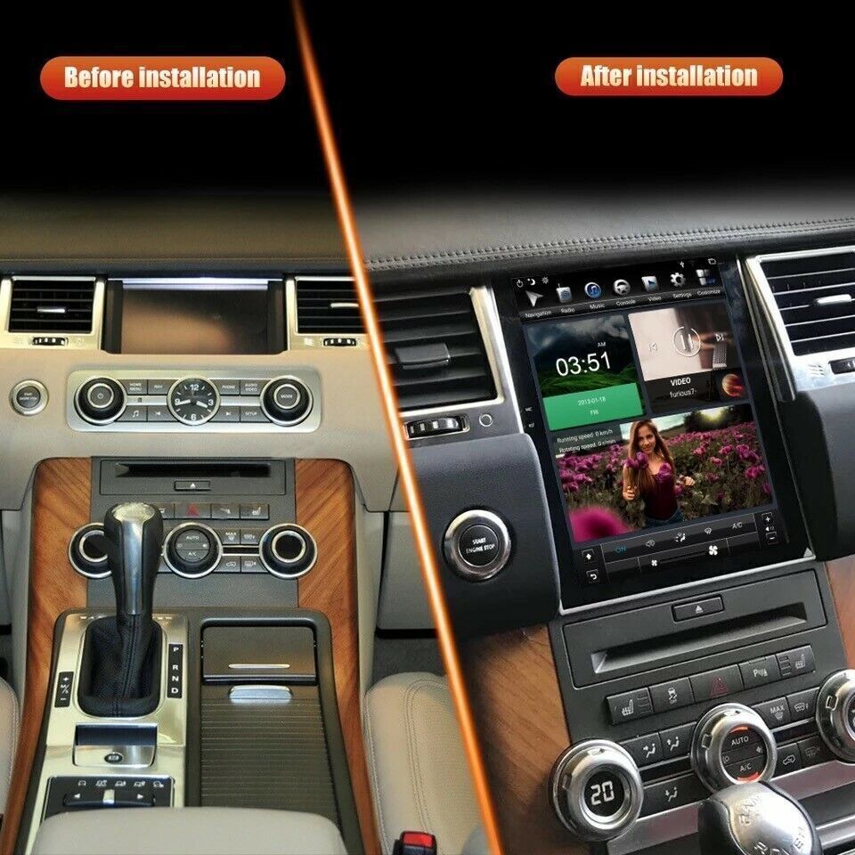 Car Android GPS Navigation Wifi 2004-2013 for Land Rover for Range Rover Sport 12.1