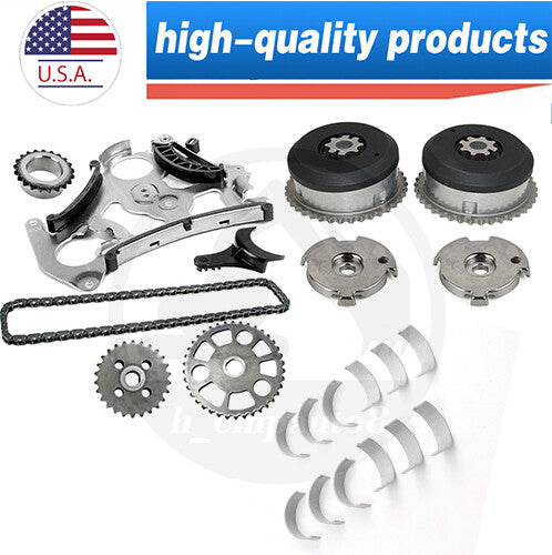 Bearing Set+Camshaft Adjuster Sprocket+Timing Chain Oil Pump Kit for BMW N51 N52