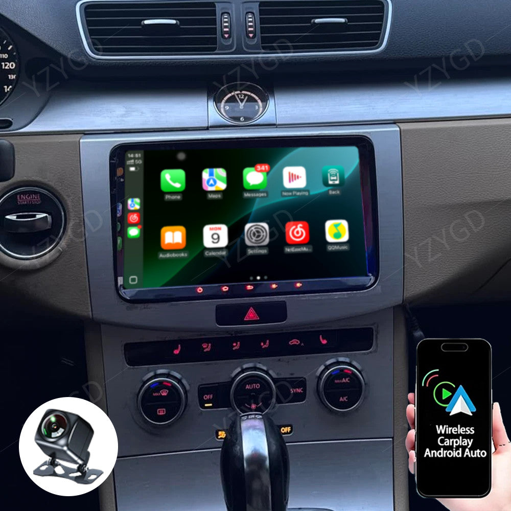 for Volkswagen Touran 2003-2014 Stereo Android Auto Carplay Car Radio Screen GPS