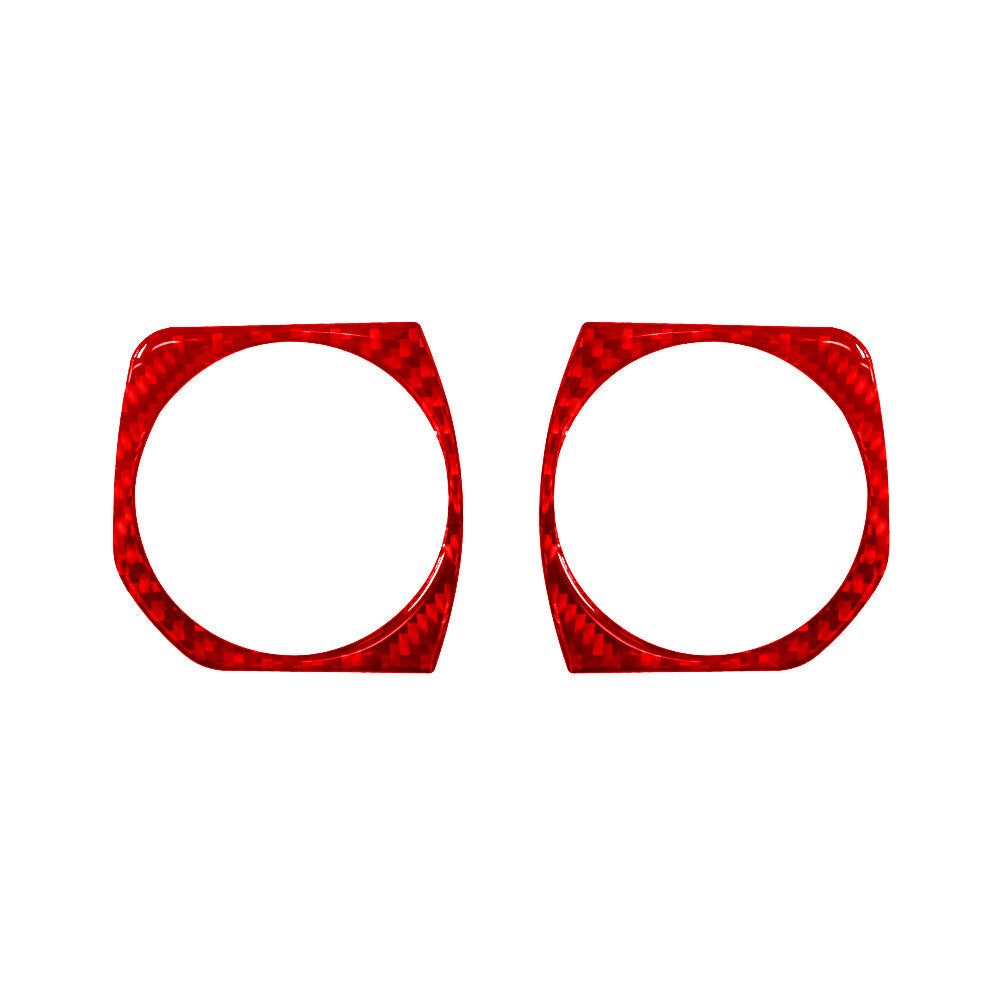 Red Carbon Fiber Rear Vent Frame Cover for Jeep for Wrangler JL 2018+ Gladiator 20+