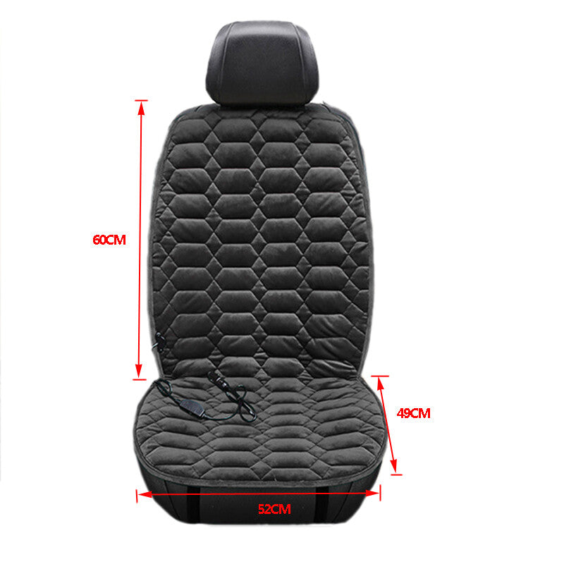 12V Plush Car and Truck for Seat Cushion Cover with Adjustable Temperature Control