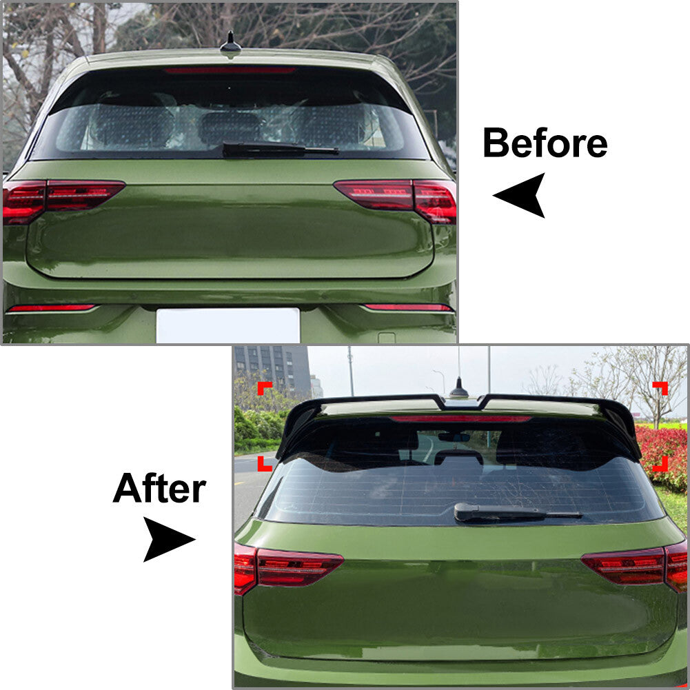 for VW for Golf 8 R GTD GTE R Rear Roof Spoiler Wing Tailgate Upper Splitter Lip