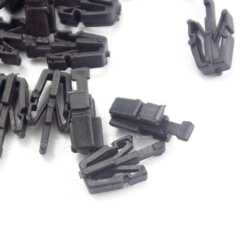 Set Of 50 Black Grille Mounting Nylon Clip Retainer Fits for Honda for Toyota MB153825