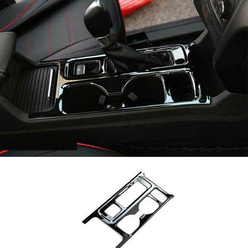 Black Steel Inner Gear Box Shift Panel Decoration for Ford Escape Kuga 2017-2019