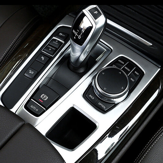 Car Interior Gear Shift Panel Decor Cover Trim for BMW X5 X6 F15 F16 2014-2018