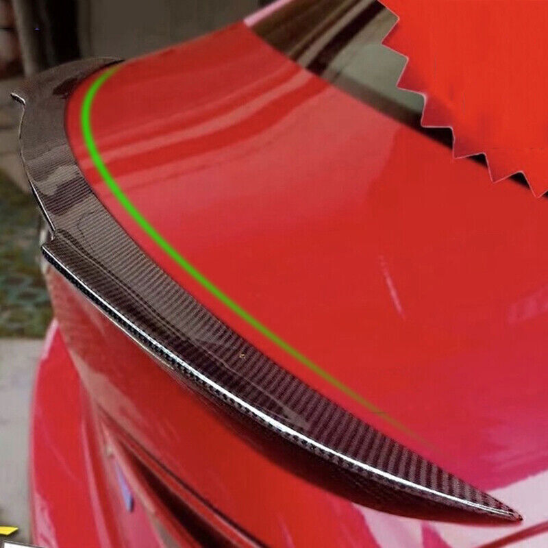 for Mazda 3 Sedan Axela 2014-2018 Carbon Fiber Rear Trunk Spoiler Boot Lip Wing